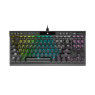 CORSAIR K70 RGB TKL – Champion Series Tenkeyless Mechanical Gaming Keyboard - Cherry MX Speed Keyswitches - Durable Aluminum Frame - Per-Key RGB LED Backlighting - Detachable USB Type-C Cable